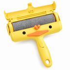 Fluff duck roller with open chamber